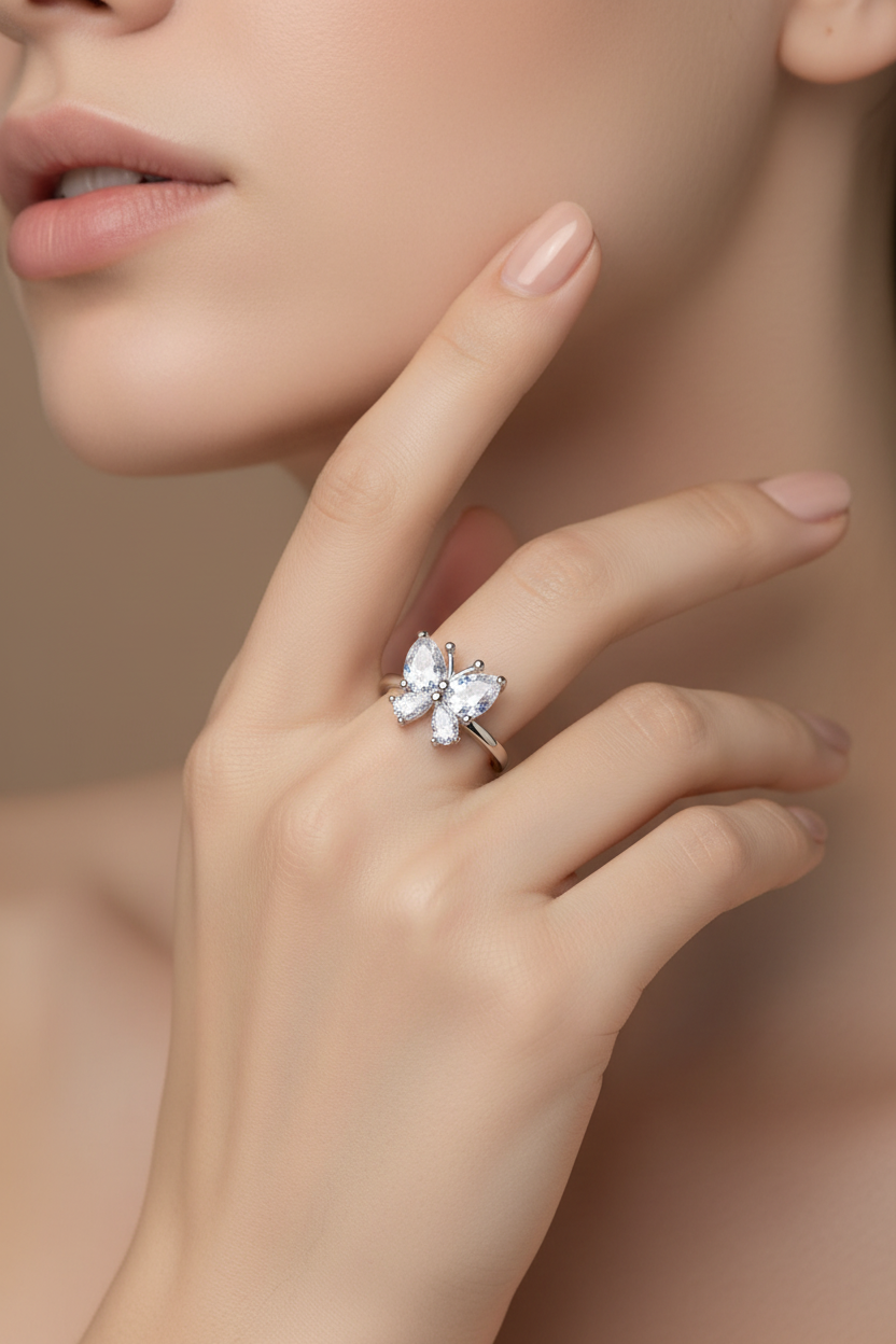 Aurora Butterfly Ring