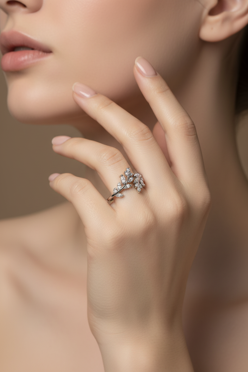 Crystal Vine Ring