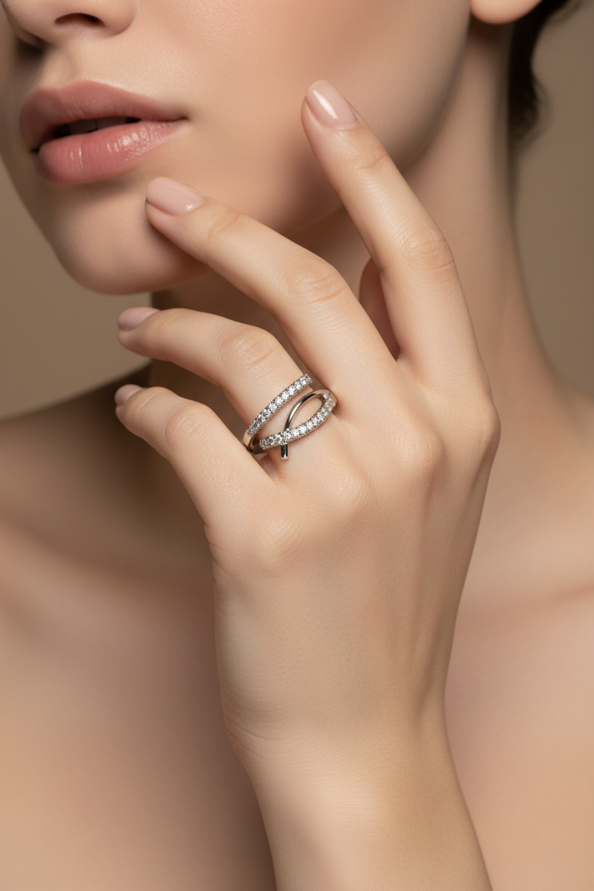 Silver Twist Ring