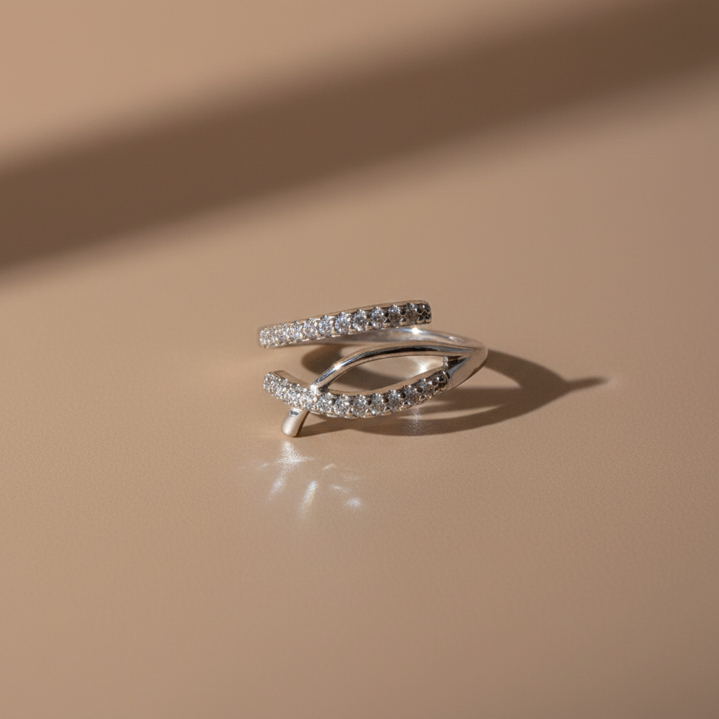 Silver Twist Ring