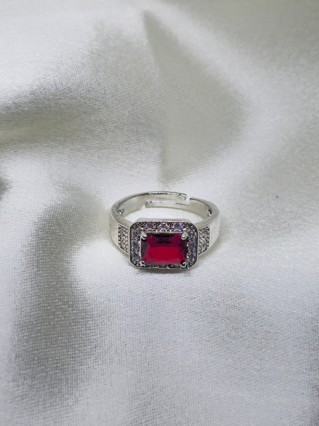 Crimson Halo Ring