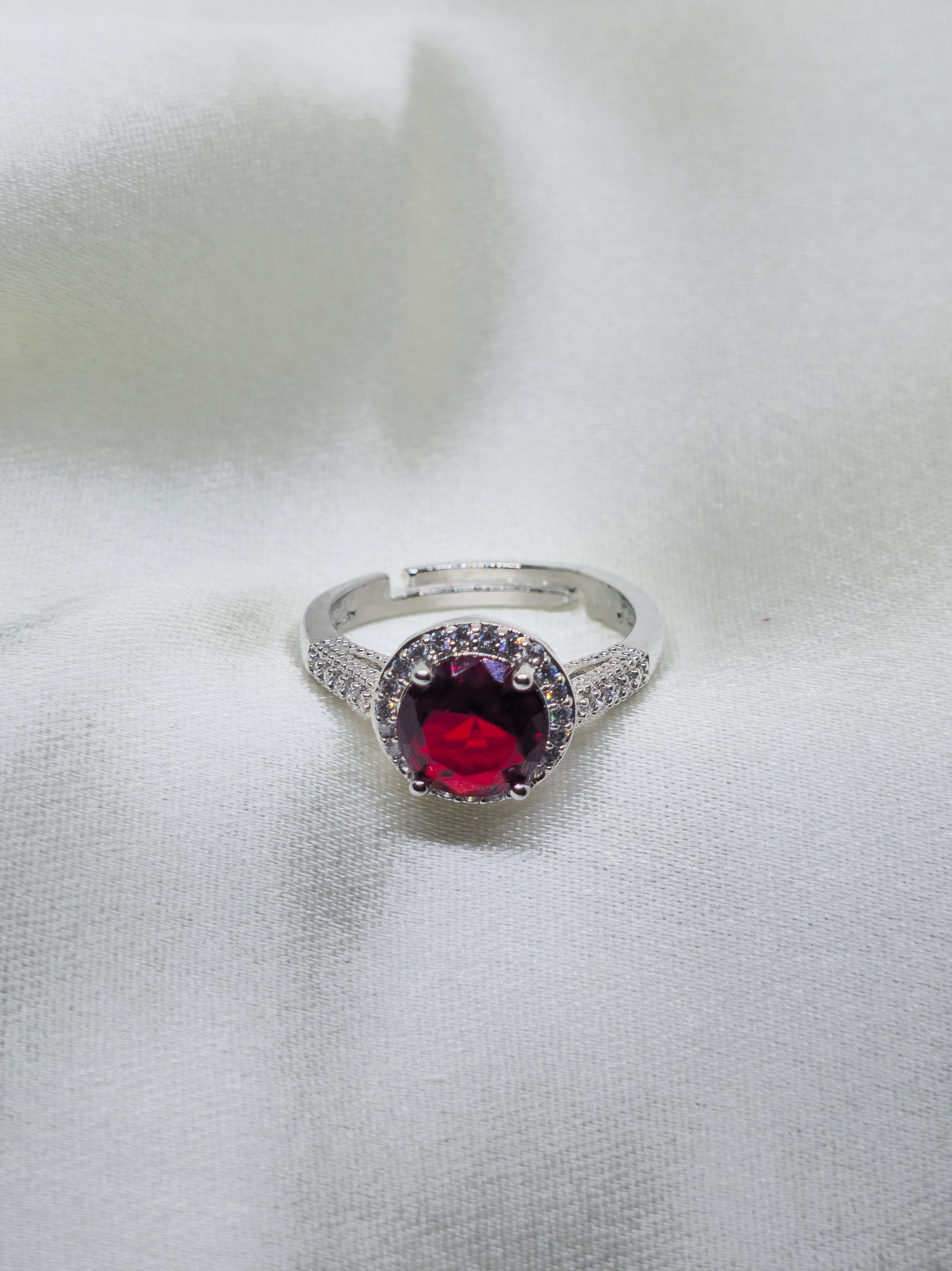 Wine Stone Ring