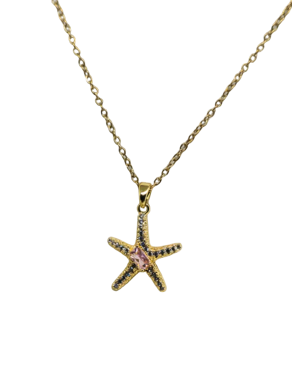 Golden Starfish Necklace