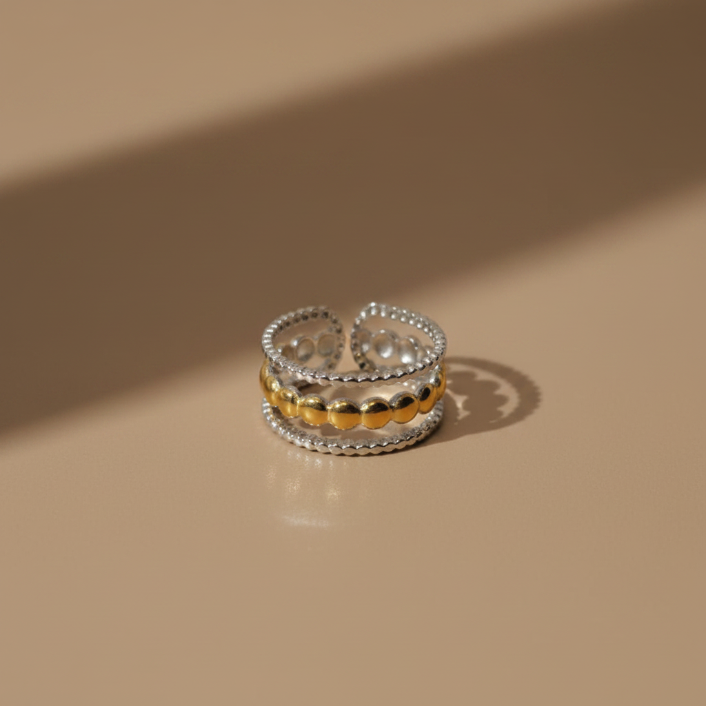 Golden Orbit Ring