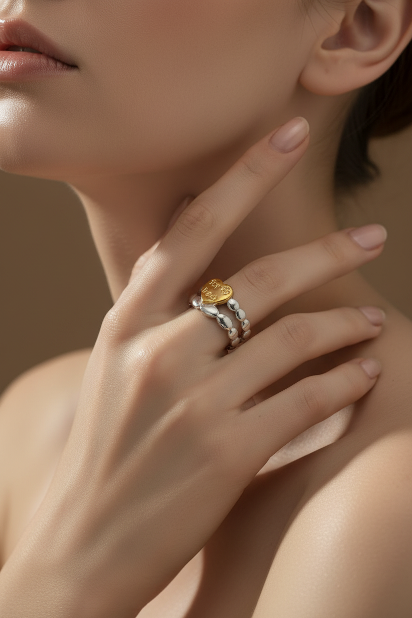 Honey Heart Ring