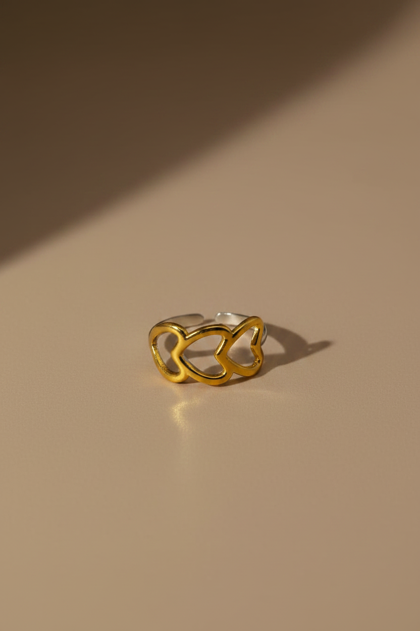 Triple Heart Ring