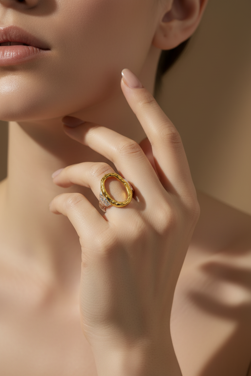 Molten Gold Ring