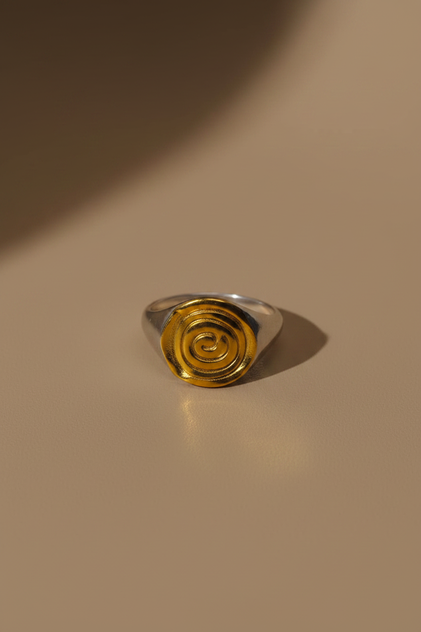 Golden Spiral Ring