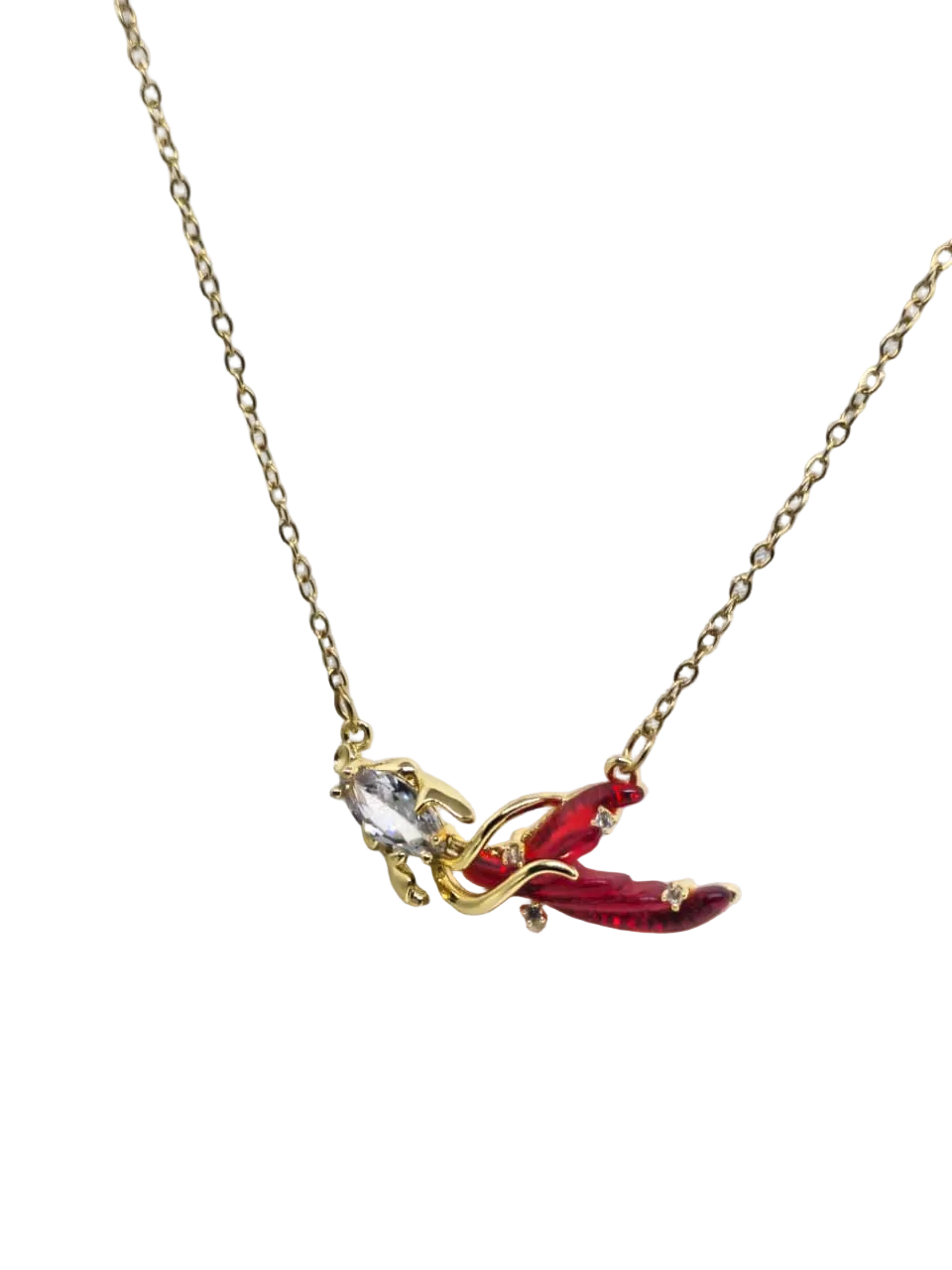 Ruby Koi Necklace