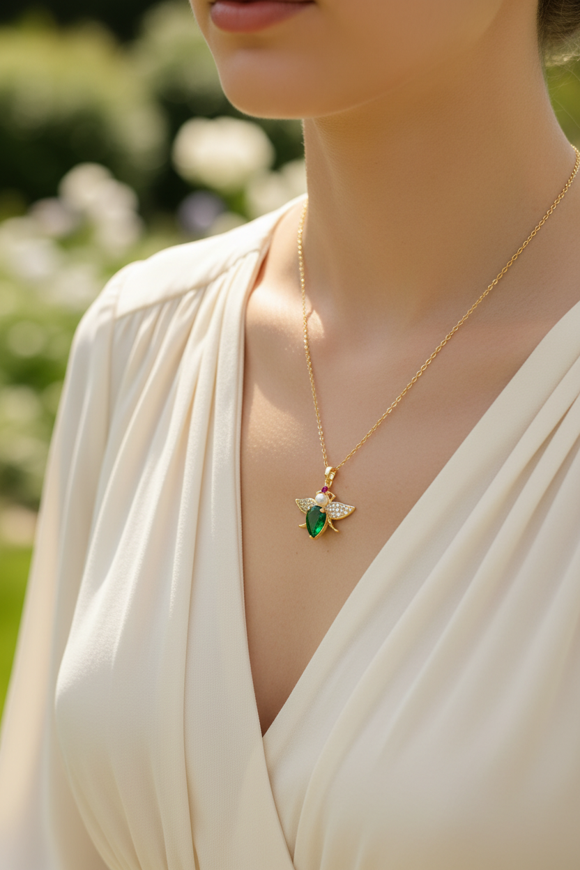 Jewel Fly Necklace