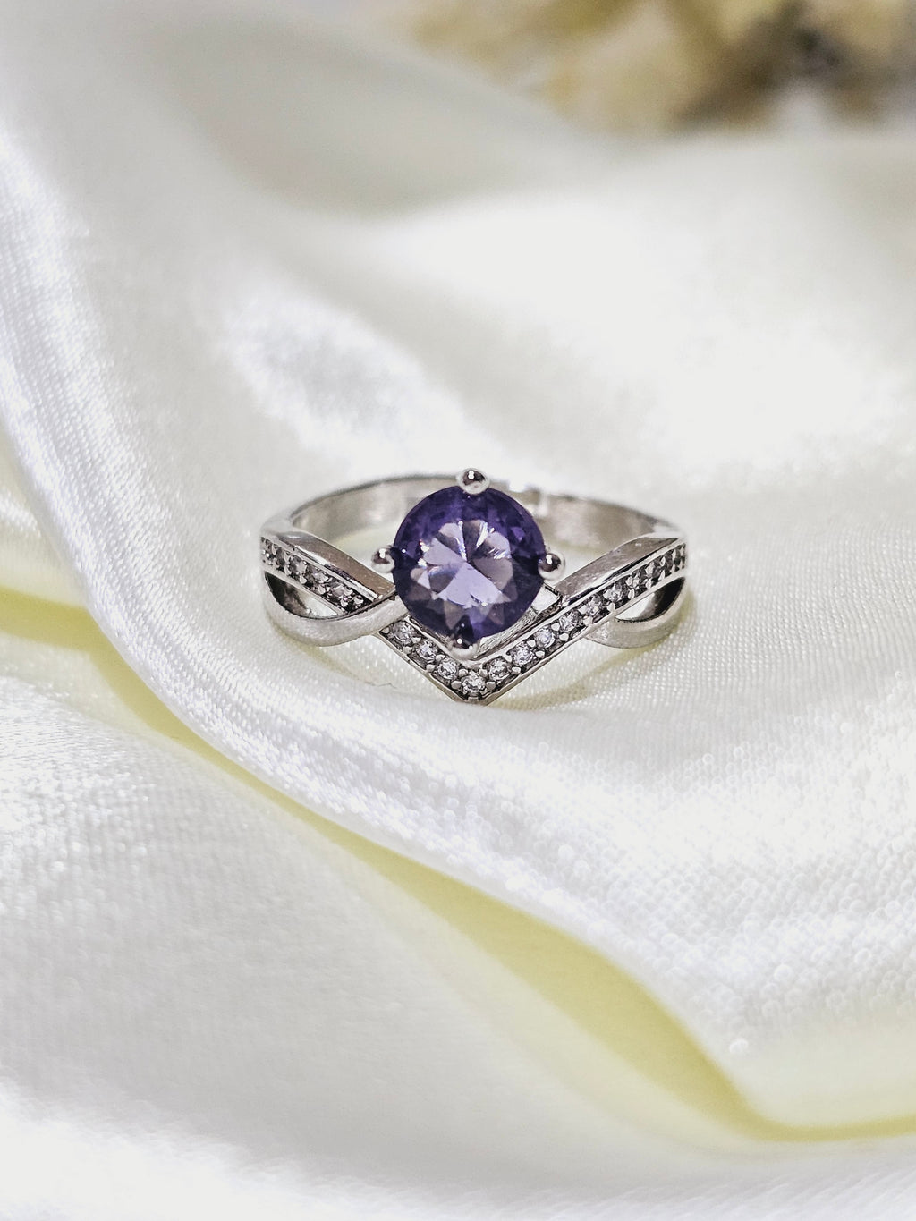 Violet Bloom Ring