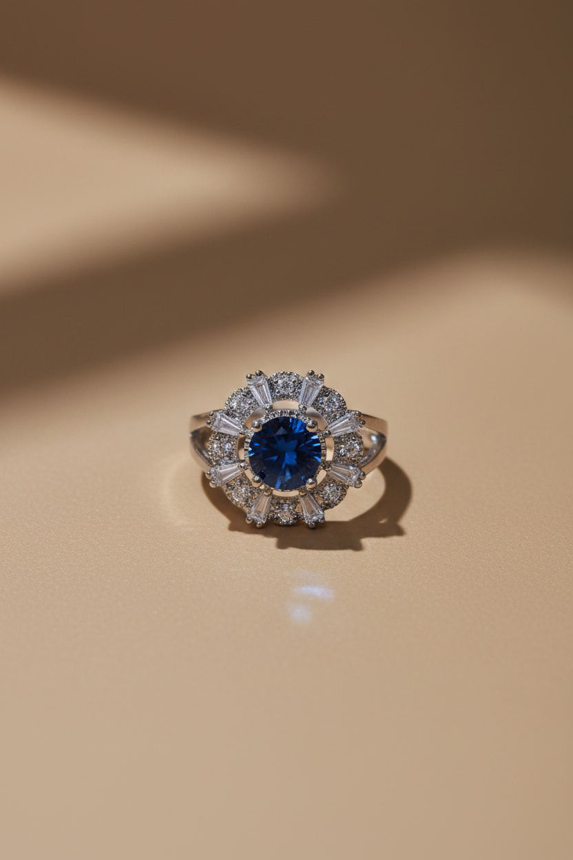 Sapphire Frame Ring